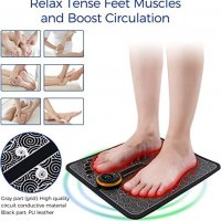 Нов сгъваем преносим електронен мускулен стимулатор за масаж крака, снимка 3 - Масажори - 40128955