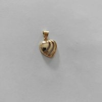 нова златна висулка сърце 49572-5, снимка 1 - Колиета, медальони, синджири - 42441078