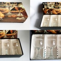 4 чаши грог със стъклени бъркалки от 60-те години, снимка 4 - Други ценни предмети - 37140460