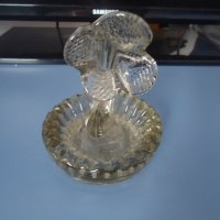 Стар български стъклен пепелник, снимка 2 - Колекции - 37976230