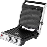 ✨Грил/скара ECG KG 2033 Duo Grill & Waffle, 2000W, Сив/Черен , снимка 3 - Скари - 44643474