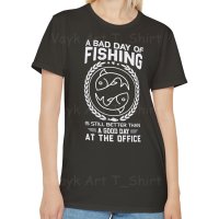 Тениска с декоративен печат - Bad Day Of Fishing, снимка 9 - Тениски - 44181400