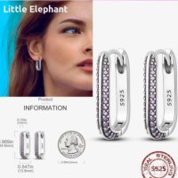 Дизайнерски модел сребърни обеци с кристали,pink/нови, снимка 1 - Колиета, медальони, синджири - 44318791