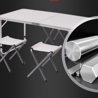 Комплект маса с 4 стола, снимка 5 - Градински мебели, декорация  - 44507691