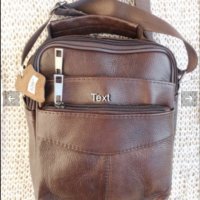 Мъжка кожена чанта от естествена кожа, снимка 3 - Чанти - 39669499