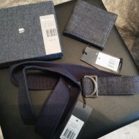 Нов комплект G star Estan Giftpack Wallet + Belt колан и портфейл деним, снимка 18 - Подаръци за мъже - 32185799