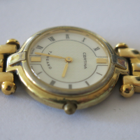 Дамски ретро часовник Certina Tangaro Quartz, позлатен, снимка 14 - Дамски - 44635734
