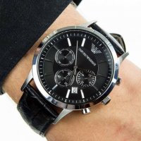 мъжки часовник Emporio Armani AR2447 Renato Classic Black -50%, снимка 3 - Мъжки - 35362207