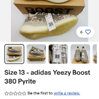 нови маратонки adidas yeezy boost 380 оригинални мъжки 45 1/3 29 см, снимка 3 - Спортни обувки - 44605776