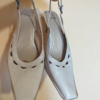 Дам.обувки/сандали-"MINOZZI-.MILANO"/ест.кожа/,№39 -цвят-екрю. Закупени от Италия., снимка 3 - Дамски обувки на ток - 29420254