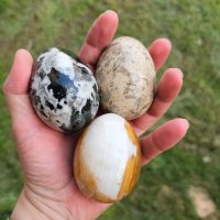 Яйца от оникс,мрамор и фосил, снимка 2 - Други - 40450849