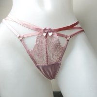 Private Collection by Hunkemoller S сатенена розова прашка с тънки ластици, снимка 2 - Бельо - 40258858