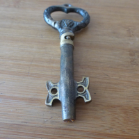 Тирбушон отварачка Ключ бронз, снимка 6 - Антикварни и старинни предмети - 44658454