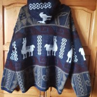 Мъжки пуловер/жилетка на Tejidos Ruminahui, Otavalo Ecuador 100 % вълна в  Пуловери в с. Бистрица - ID31499474 — Bazar.bg