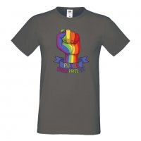 Мъжка тениска Pride World Day multicolor Прайд,Празник.Повод,Изненада, снимка 5 - Тениски - 37105142
