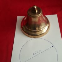 Голяма бронзова камбана, снимка 2 - Антикварни и старинни предмети - 30631875