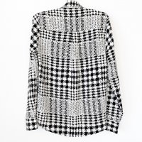 Дамска риза H&M пепит черно и бяло, снимка 2 - Ризи - 38390609