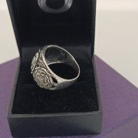 Красив сребърен пръстен роза #ДТ, снимка 4 - Пръстени - 44327047