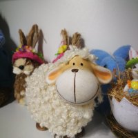 Керамична овца , снимка 2 - Декорация за дома - 39754344
