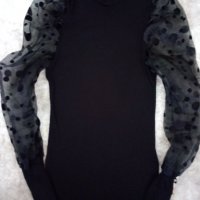 Дамска блуза с поло яка, снимка 3 - Блузи с дълъг ръкав и пуловери - 36789114