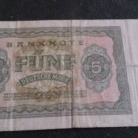 Колекционерска банкнота 5 дойче марка 1955година. - 14599, снимка 8 - Нумизматика и бонистика - 29078333