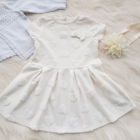 Бяла рокля за бебе на 6 месеца, снимка 6 - Бебешки рокли - 32005158