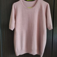 Памучна блуза тънко плетиво, снимка 1 - Блузи с дълъг ръкав и пуловери - 42846981