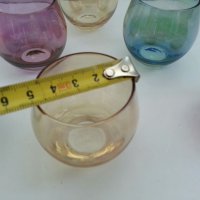 Ретро чаши цветно стъкло, снимка 5 - Антикварни и старинни предмети - 32189766