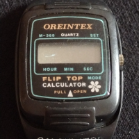 Рядък часовник ORIENTEX FLIP TOP CALCULATOR за колекция - 27000, снимка 2 - Антикварни и старинни предмети - 36542313