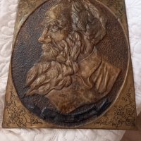 Медно пано на Лев Толстой !, снимка 1 - Антикварни и старинни предмети - 38406900