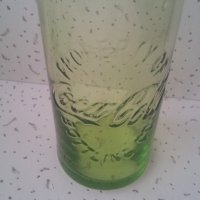 Стъклени чаши Кока Кола от един цвят прозрачно зелени 6 бр, снимка 6 - Колекции - 39408341