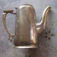 Старинен бронзов чайник кана , снимка 1 - Прибори за хранене, готвене и сервиране - 30185000