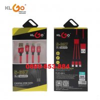 Premium 3в1 Кабел KLGO MicroUSB Type C Lightning iPhone Android usb , снимка 4 - USB кабели - 35326028