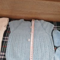 Ръчно плетени детски гащеризон и блуза / жилетка за момче за сезон есен-зима, снимка 6 - Детски пуловери и жилетки - 37595183