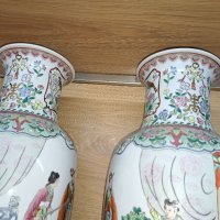 Китайска ваза Китайски порцелан , снимка 5 - Антикварни и старинни предмети - 38419229