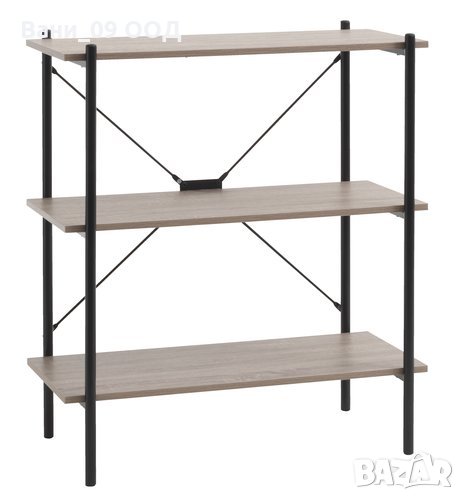 Етажерка на 3 етажа-дърво и метал, снимка 1