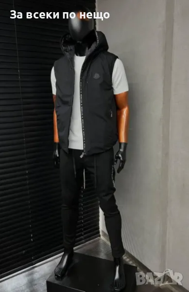 Мъжки черен елек Moncler, снимка 1