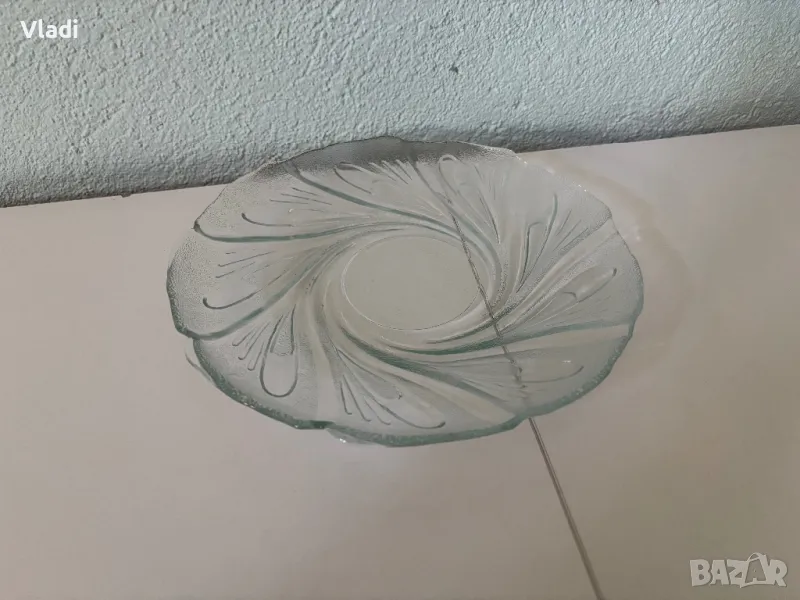 Стъклени фруктиери, съдове за десерт и бисквити, снимка 1