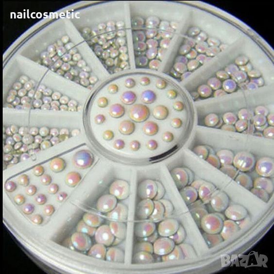  Палитра декорация тип кръгла капса в 3 размера за маникюр, снимка 1