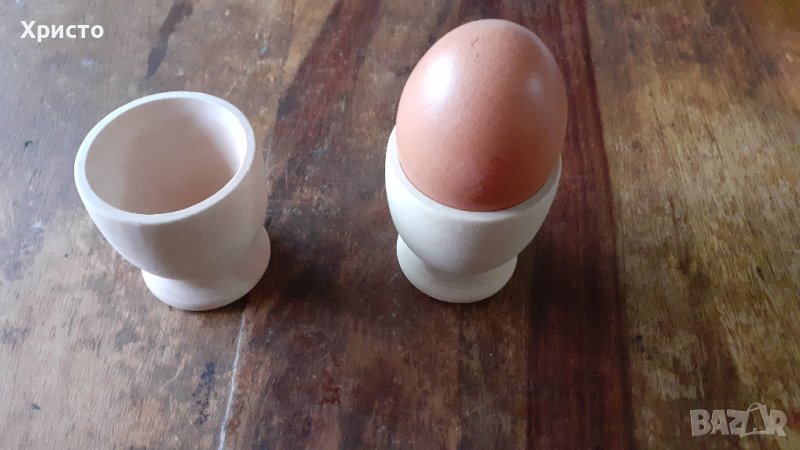 поставка за яйце дървена, комплект 2 броя внос от Холандия, чисто нов комплект, снимка 1