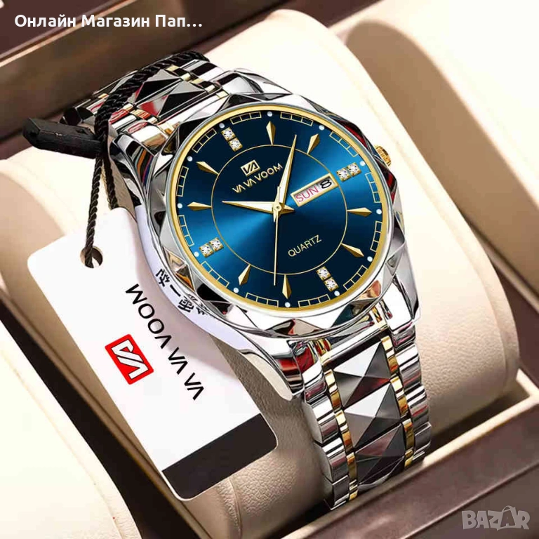 VA VA VOOM 2731 мъжки кварцов часовник с пълен календар, снимка 1
