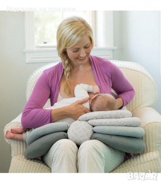 МНОГОФУНКЦИОНАЛНА ВЪЗГЛАВНИЦА ЗА КЪРМЕНЕ И СПАНЕ НА БЕБЕТА И МАЛКИ ДЕЦА - код 2668, снимка 1