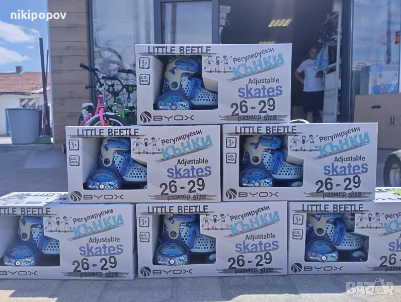 BYOX Детски кънки XS Little Beetle 26-29 Blue Boy, снимка 1