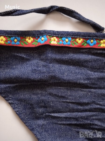 ✅Нова дамска дънкова Арт забрадка, снимка 1