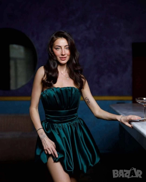 💚Официална кукленска рокля с ефектна бухнала кройка  , снимка 1