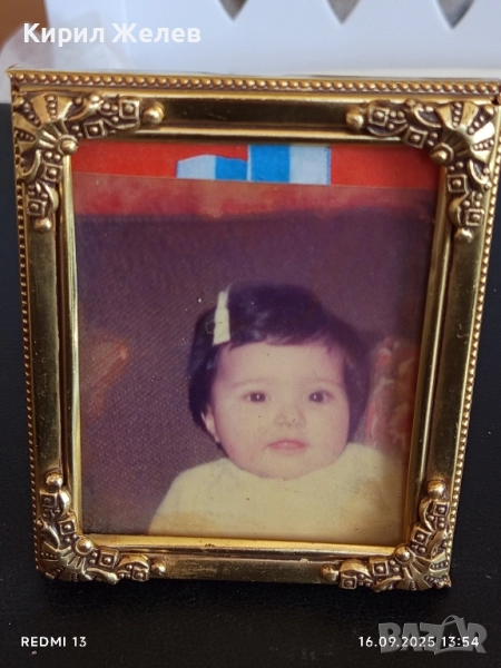 Метална красиво орнаментирана рамка за снимка 50485, снимка 1