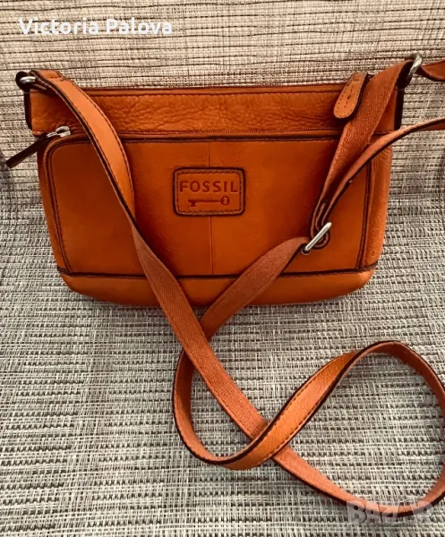 Дамска чанта FOSSIL USA оригинал естествена кожа, снимка 1