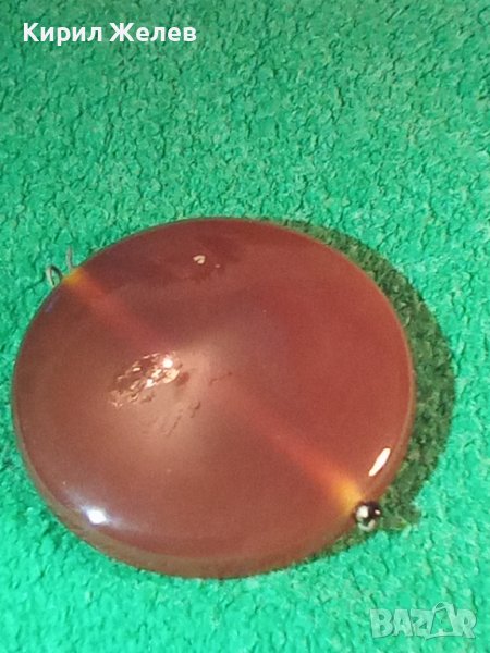 ЮВЕЛИРНО ШЛИФОВАН ПОЛИРАН КАРНЕОЛ АРТ ВИСУЛКА МЕДАЛЬОН БИЖУ 74001, снимка 1