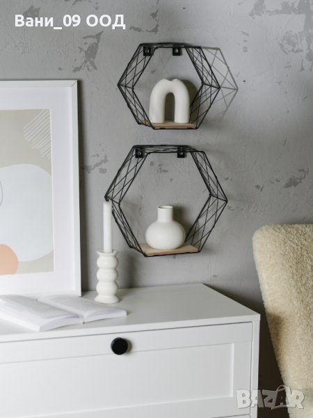 Сет 2 етажерки в индустриален стил, снимка 1