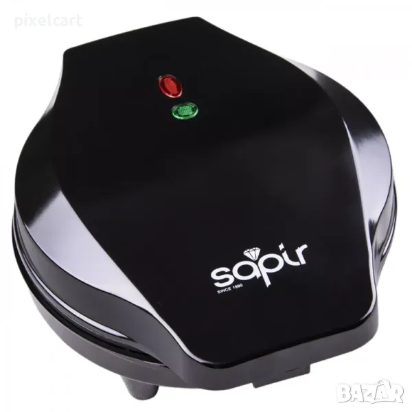 Гофретник SAPIR SP 1442 GF, 1200W, 5 сърцевидни гнезда, черен, снимка 1